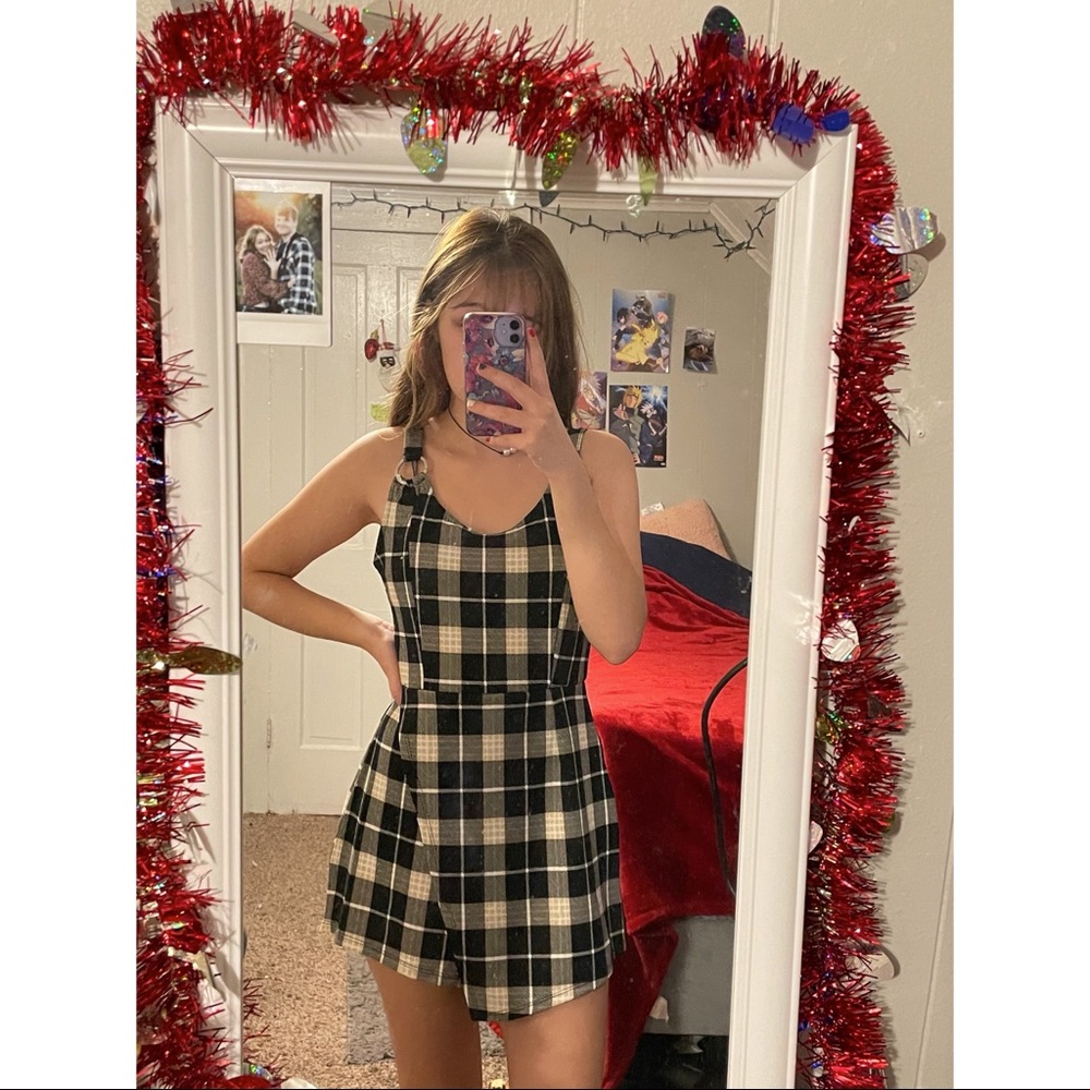 Plaid Romper